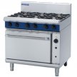 Blue Seal Heavy Duty G56D 6 Burner Gas Convection Oven